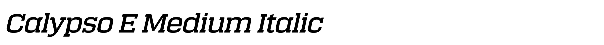 Calypso E Medium Italic image